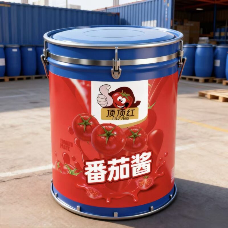 Dingdinghong drum-shaped bucket of tomato sauce