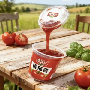 Cup-sized or bucket-sized panjia sauce